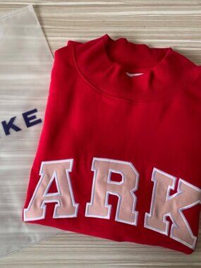 Parke bright red Valentine's Day crew neck sweatshirt